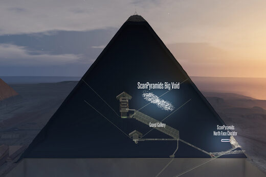 Click to enlarge giza pyramids muon scan tomographic image