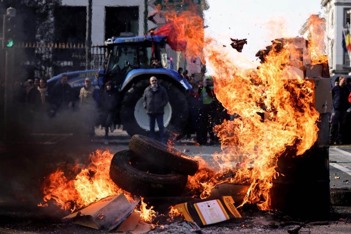 farmer protest brussels