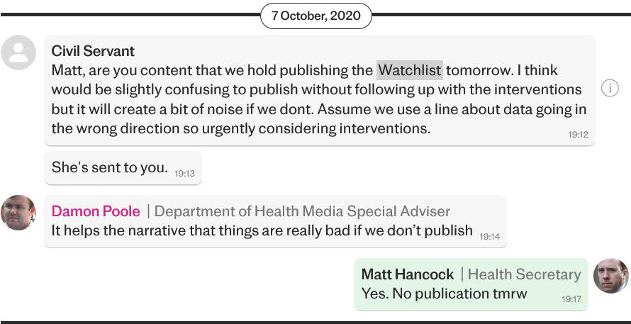 Click to enlarge Matt Hancock whatsapp 4