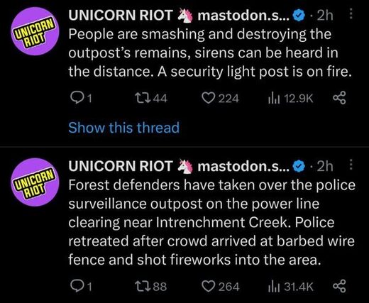 atlanta riot tweets