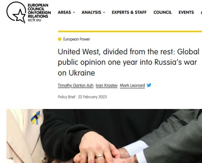 Click to enlarge united West against Russia