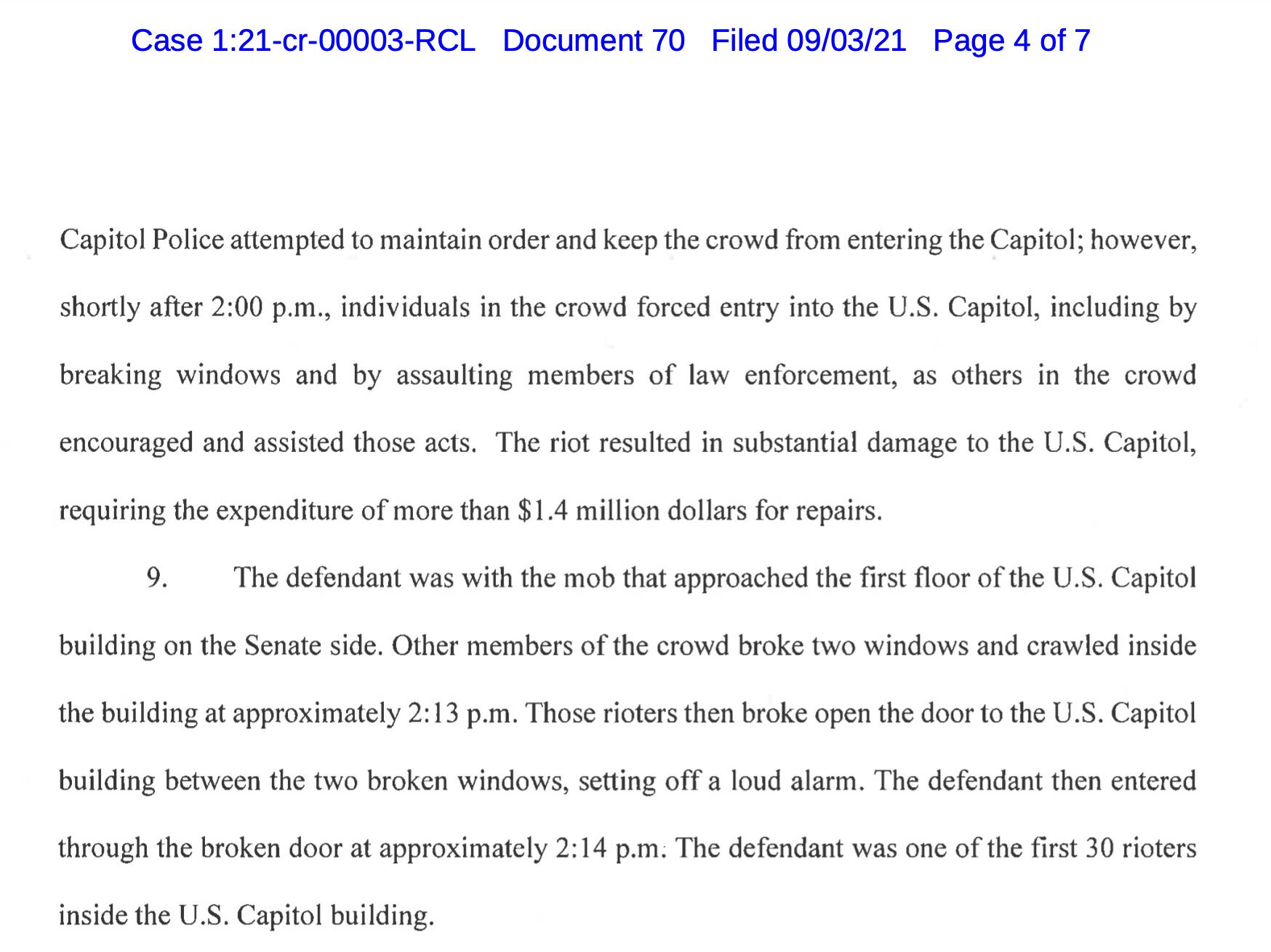 jacob chansley plea statement