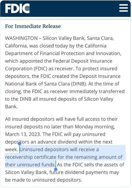 FDIC statement
