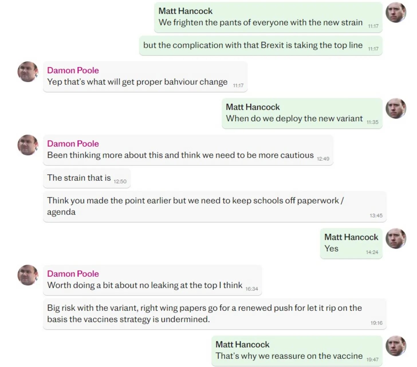 Click to enlarge Text Messages
