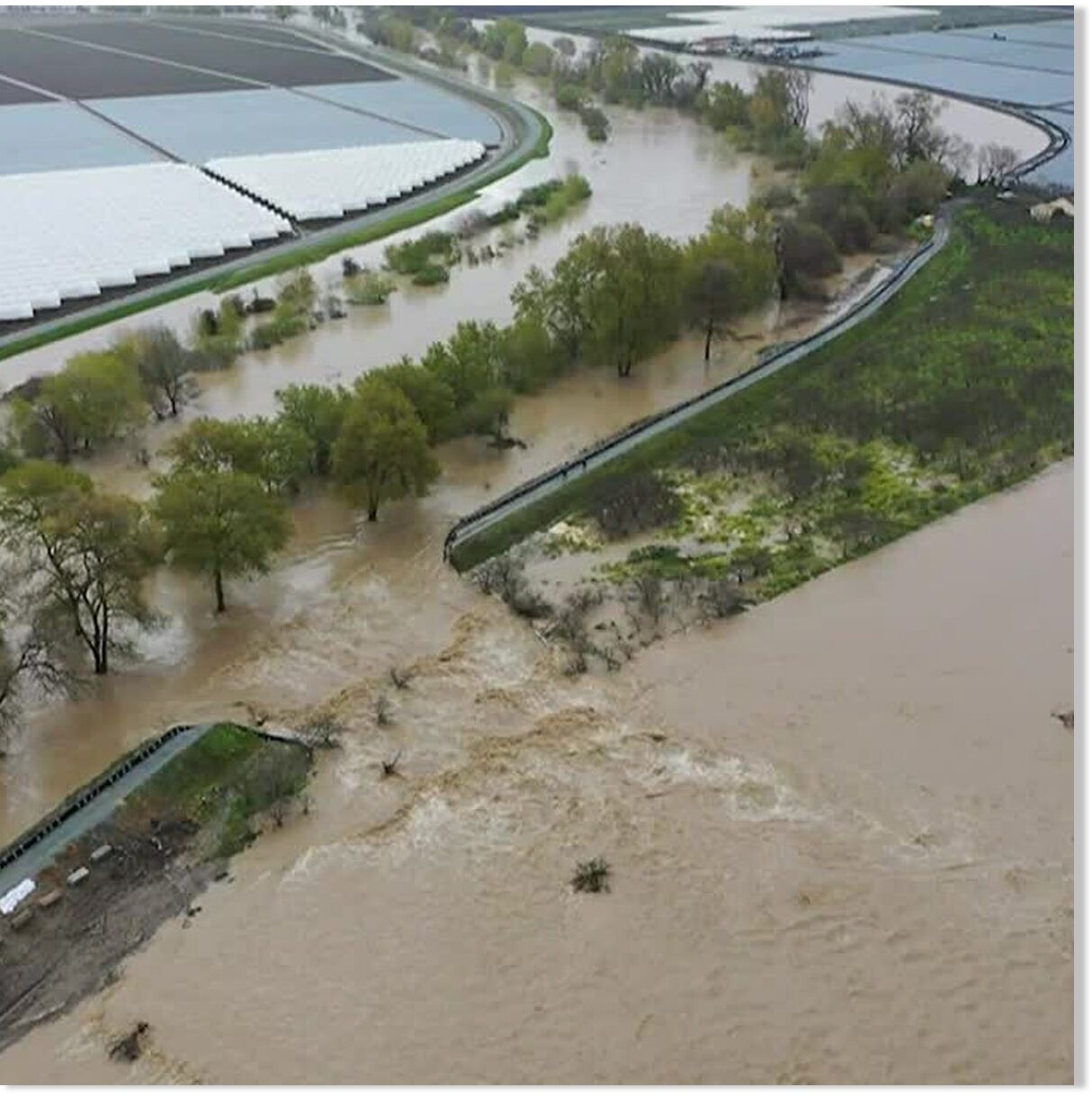 Floods due to fresh storm in California, evacuations as Pajaro River