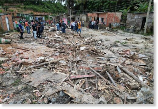 Click to enlarge After the landslide in the Jorge Teixeira neighbourhood of Manaus, Brazil, March 2023.