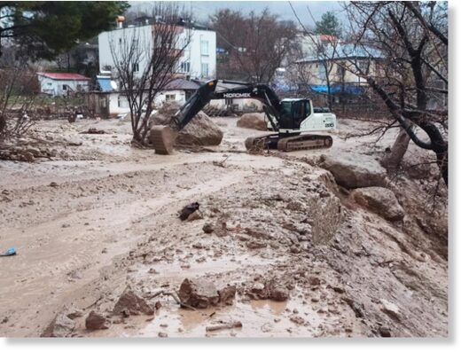 Floods in Adıyaman province, Turkey, March 2023.