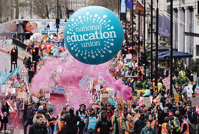 Click to enlarge strike uk march 2023