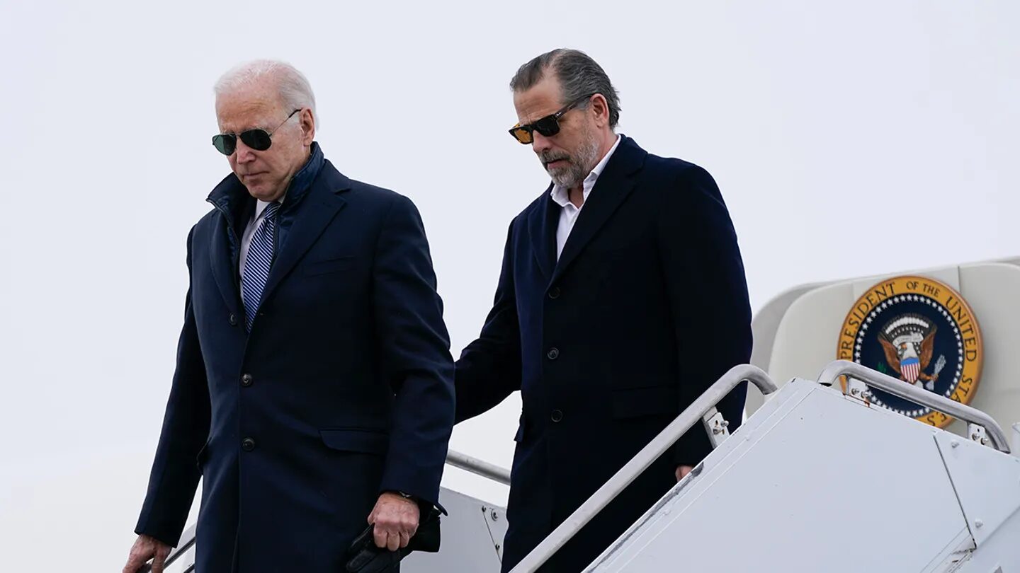 joe and hunter biden deboard