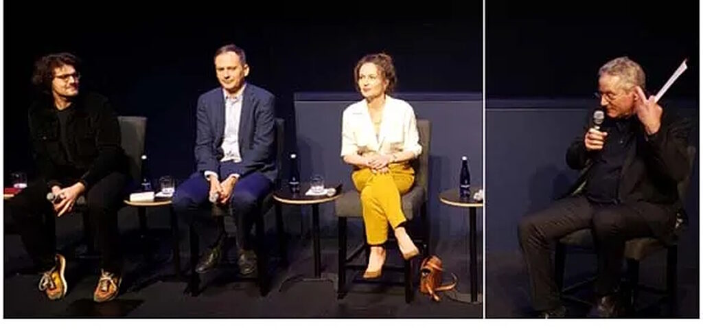 Click to enlarge navalny documentary team Daniel Roher Christo Grozev Maria Pevchikh