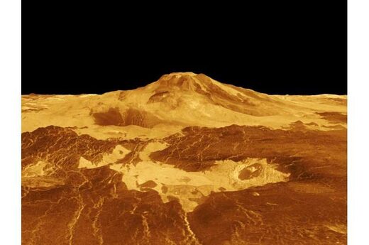 Click to enlarge simulation venus volcano