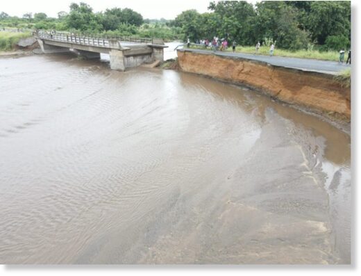 Flooding in Nsanje, Malawi, 16 March 2023.