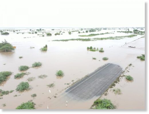 Flooding in Nsanje, Malawi, 16 March 2023.