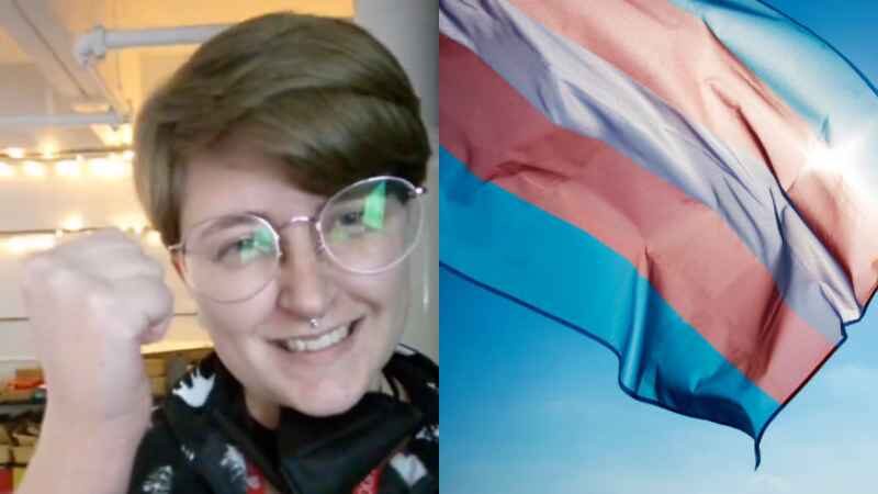 kourtney ryan trans flag