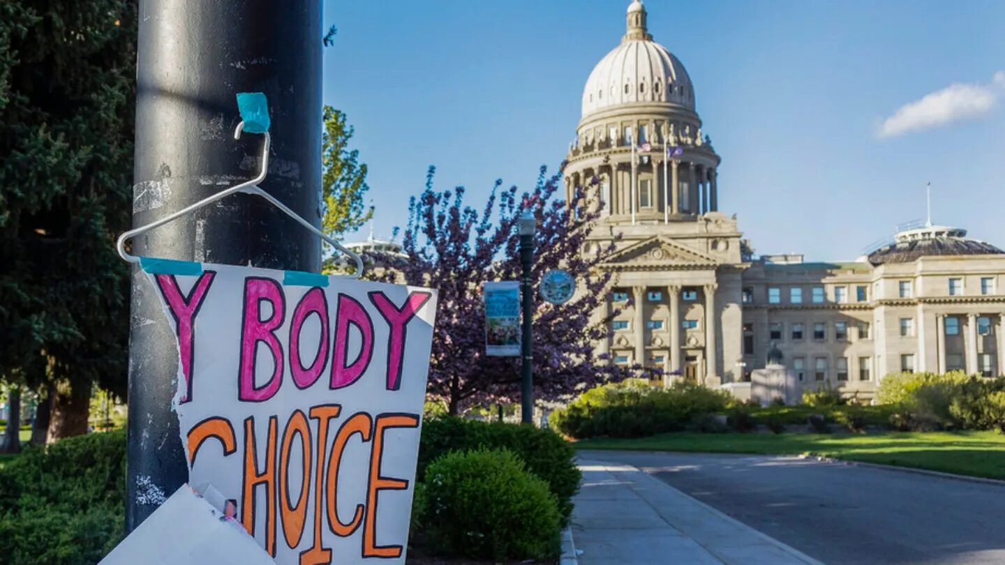 idaho state capitol my body my choice