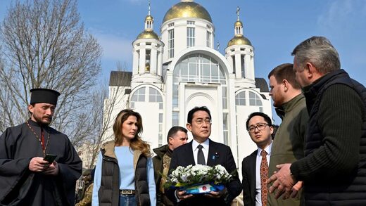 Japan's Prime Minister Kishida makes surprise visit to Ukraine to meet Zelensky