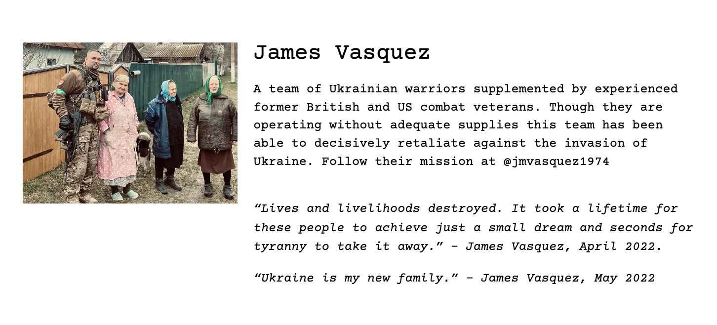 Click to enlarge James Vasquez Ripley's Heroes