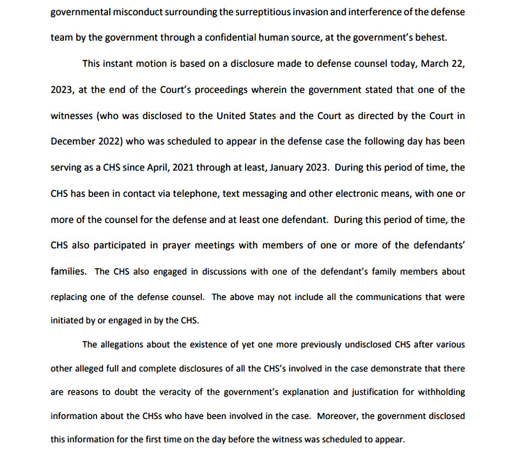 Click to enlarge fbi informant spy Jan 6 defense team informant