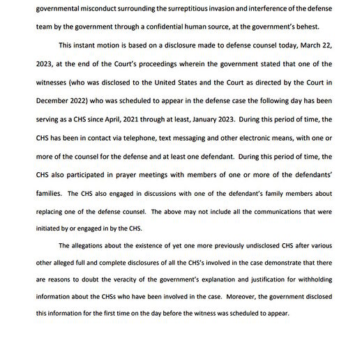 fbi informant spy Jan 6 defense team informant