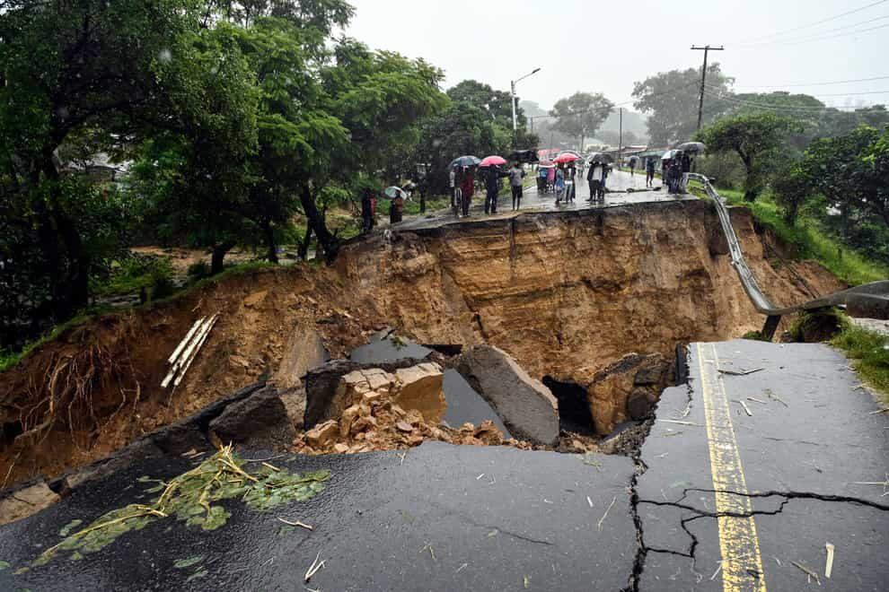 Click to enlarge Malawi (pictured above) and Mozambique were devastated by the Cyclone Freddy, which lasted at least 36 days and made landfall twice in Mozambique.