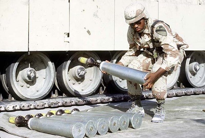 Click to enlarge depleted uranium armor-piercing shell