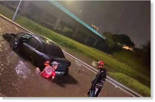 Floods and evacuees due to a strong storm in Córdoba