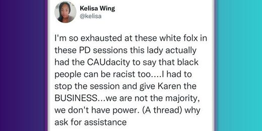 Kelisa Wing pentagon aniti white tweets