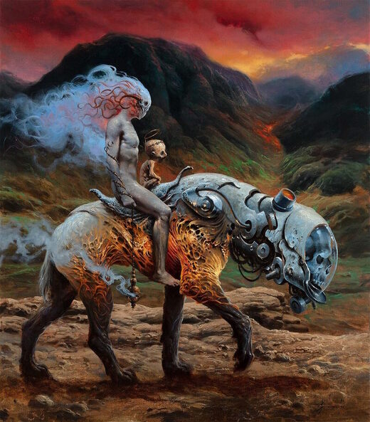 fantasy landscape science fiction zombies