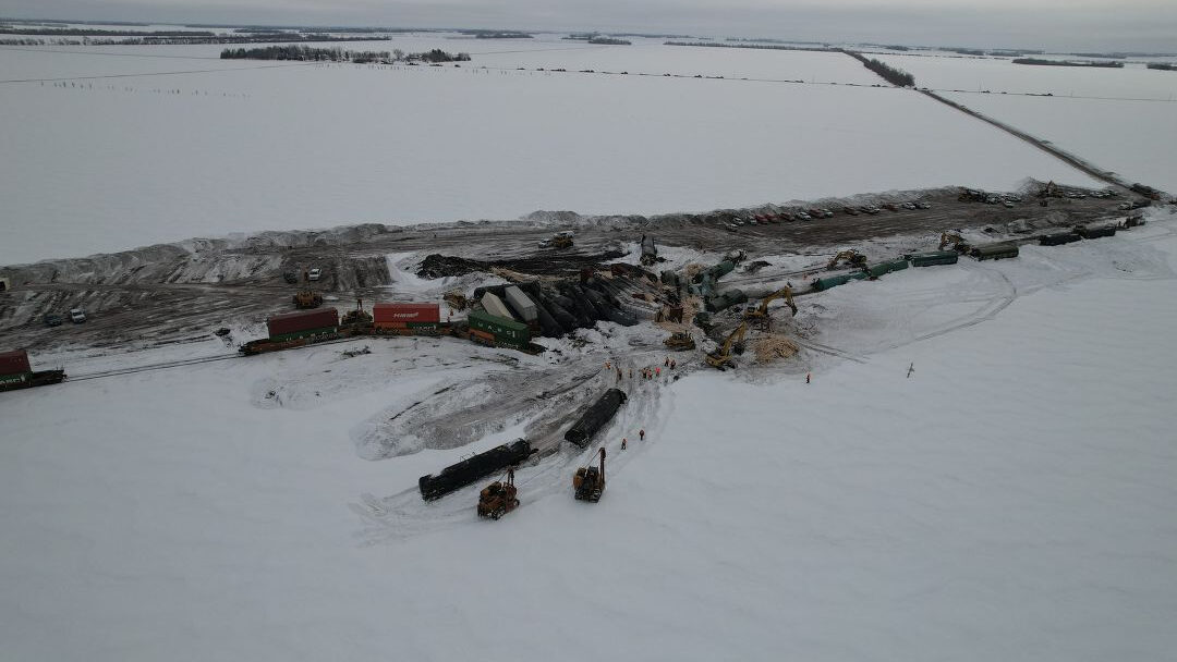 rain derailment near Wyndmere, ND.