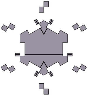 Click to enlarge Taylor-Socolar tiles non repeating patterns
