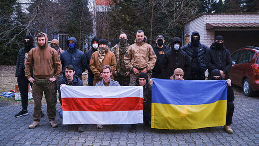 Click to enlarge Belarusian fighters in Poland