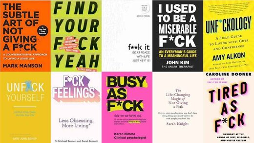Sweary self-help books
