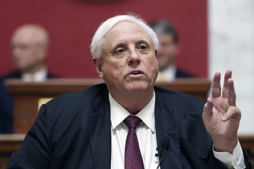 Click to enlarge West Virginia Gov. Jim Justice no transgender care minors
