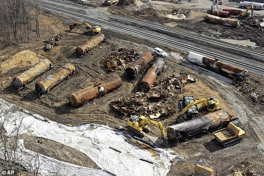 Click to enlarge train derailment