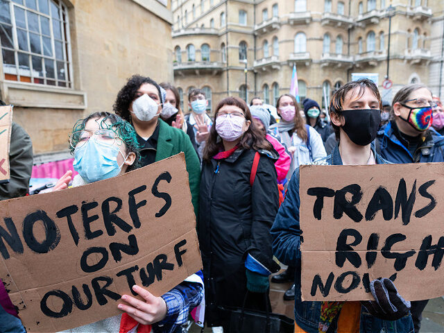 trans protest terfs