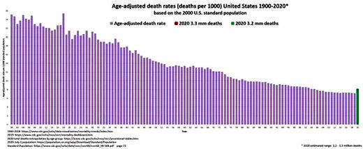 age adjusted death rates US