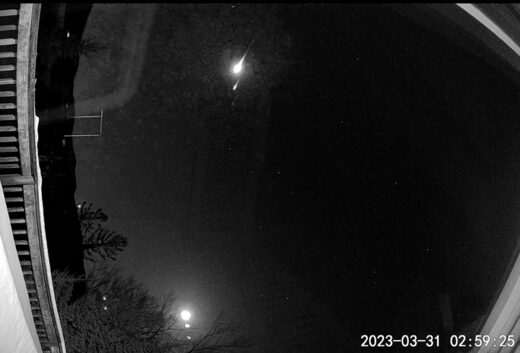 Meteor fireball over Quebec on March 31