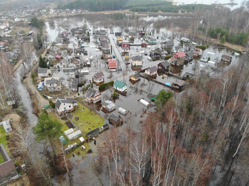 Floods in Augšdaugava Municipality, Latvia,