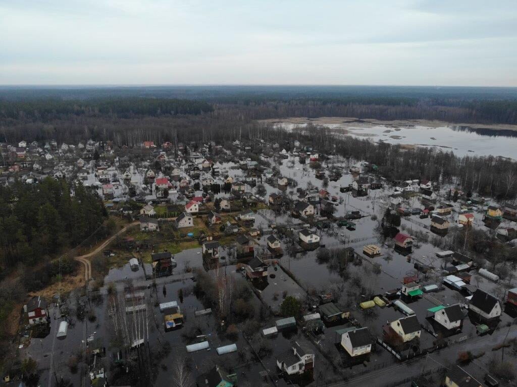 Floods in Augšdaugava Municipality, Latvia, 31 March 2023.