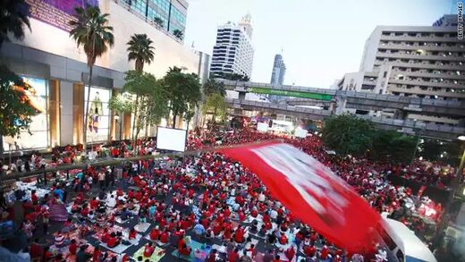 protesters in Thailand
