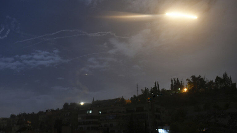 Click to enlarge Israeli missiles, Damascus, Syria