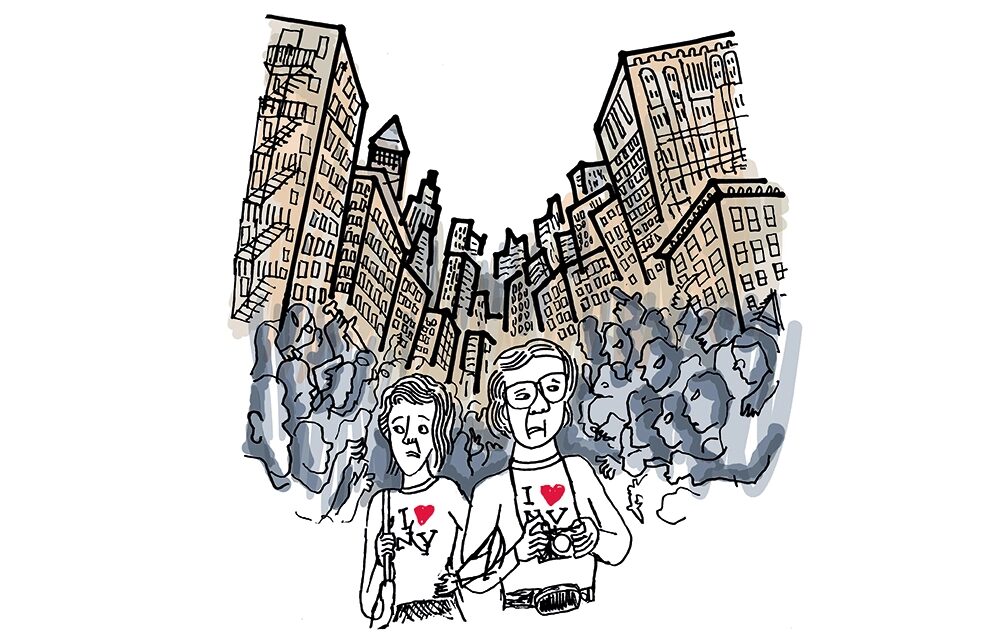nyc tourists cartoon