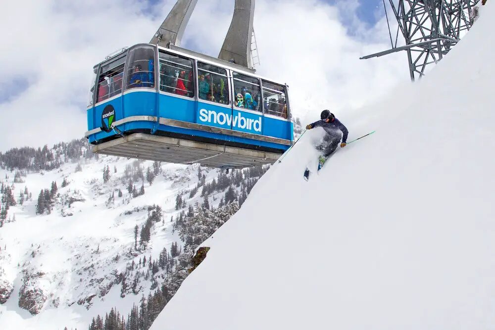 The Hidden Peak tram at Snowbird.
