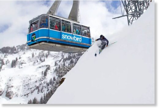 The Hidden Peak tram at Snowbird.