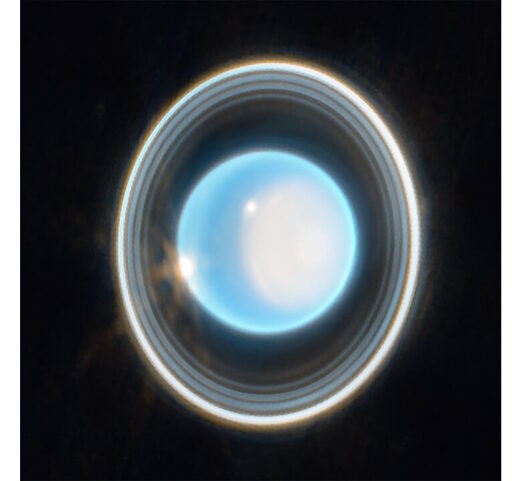 Click to enlarge rings uranus webb telescope