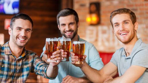 men beer bar