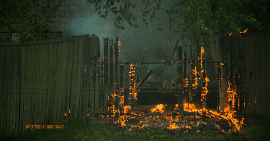 Click to enlarge infrastructure on fire