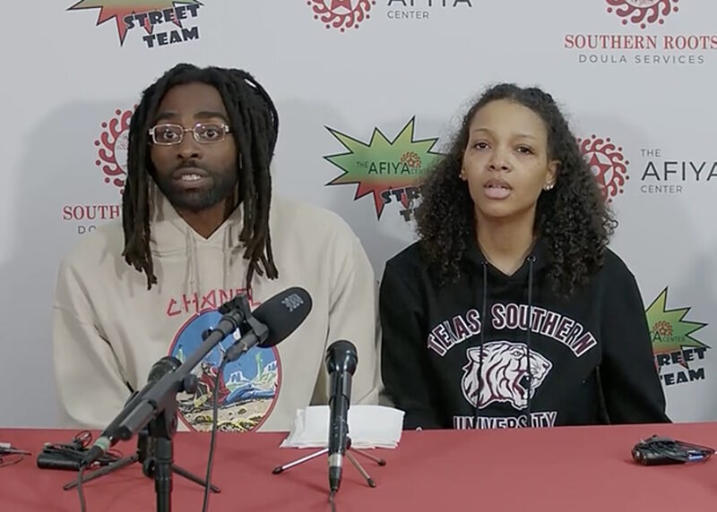 Temecia and Rodney Jackson home birth texas child siezed