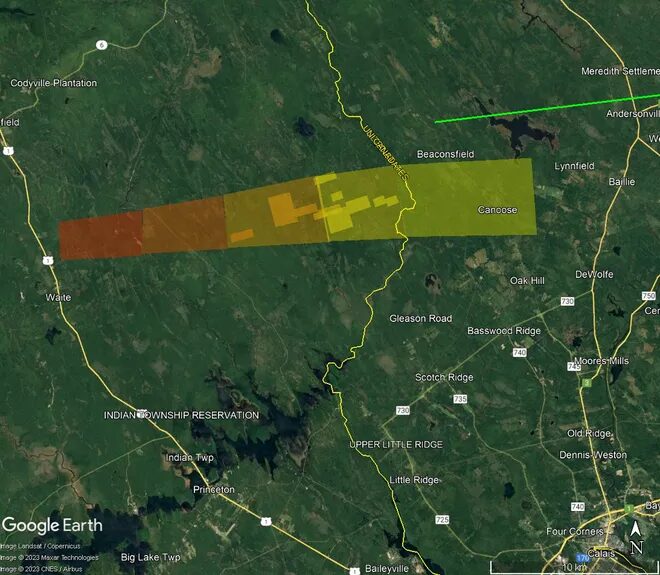 maine meteor fall
