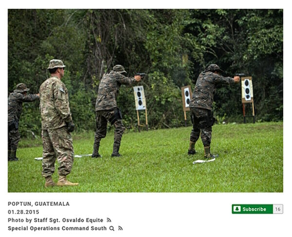 Click to enlarge us train troops central america guatemala